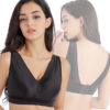 Plus Size Wireless Full Coverage Low Back Padded Bustiers Sleeping Yoga Bra