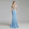 Sexy 2 Pieces Mermaid Light Prom Party Dress Women Pageant Gown - Image 2