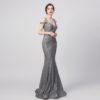 Sexy Off the Shoulder Mermaid Evening Dress Long Party Gown - Image 3