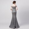 Sexy Off the Shoulder Mermaid Evening Dress Long Party Gown - Image 4