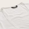 Sexy White Deep V Neck Crop Wrap Belted Slim Fitted Solid T Shirt - Image 7