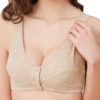 Soft Cotton Front Buckle Bra Comfortable Wireless Printing Underwear For Women