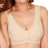 Soft Cotton Front Buckle Bra Comfortable Wireless Printing Underwear For Women - Image 2