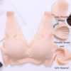 Wireless Full Cup Beauty Back Lace Vest Bra For Women - Image 13