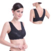 Wireless Full Cup  Sleeping Soft Lace V Neck Vest Bra - Image 6