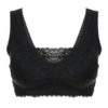 Wireless Full Cup  Sleeping Soft Lace V Neck Vest Bra - Image 7