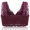 Wireless Zipper Front Lace Cotton Lining Bra - Image 11