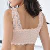 Wireless Zipper Front Lace Cotton Lining Bra - Image 3