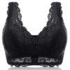 Wireless Zipper Front Lace Cotton Lining Bra - Image 6