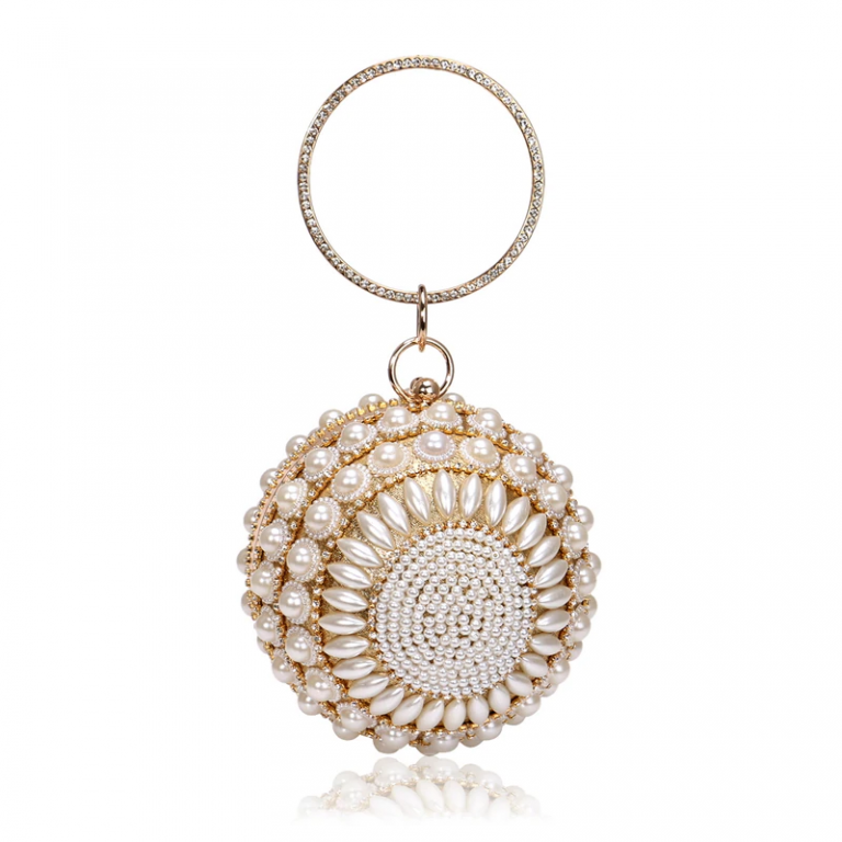 Women Beaded Clutch Design Diamonds Evening Bags With Shoulder Bags - Image 3