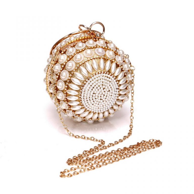 Women Beaded Clutch Design Diamonds Evening Bags With Shoulder Bags - Image 4