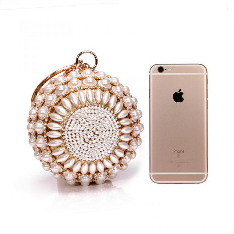 Women Beaded Clutch Design Diamonds Evening Bags With Shoulder Bags - Image 5