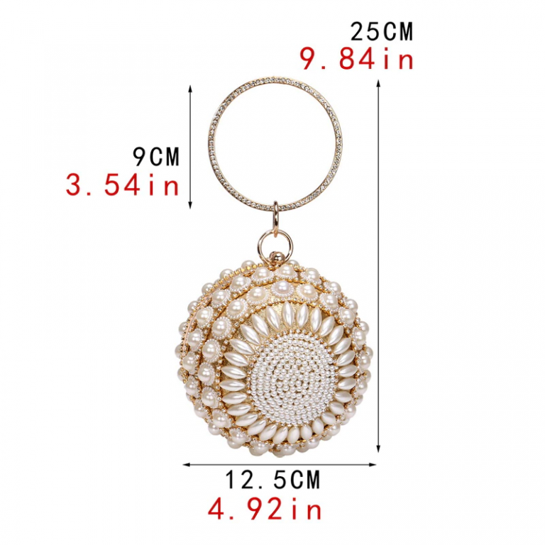 Women Beaded Clutch Design Diamonds Evening Bags With Shoulder Bags - Image 6