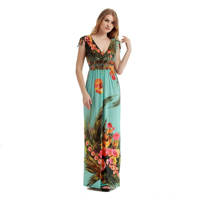 Women Bohemian Vestidos long Plus size Maxi Dress