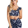 Women Casual U Neck Sleeveless Crop Top