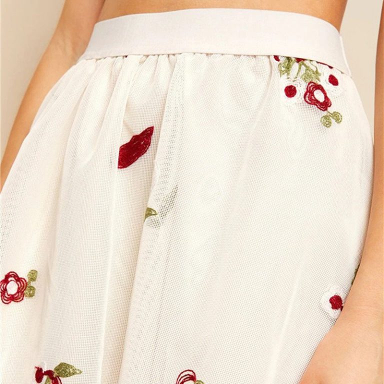 Women Elegant Aline High Waist Midi Skirt Ladies Skirt - Image 4