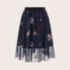 Women Elegant Aline High Waist Midi Skirt Ladies Skirt - Image 9