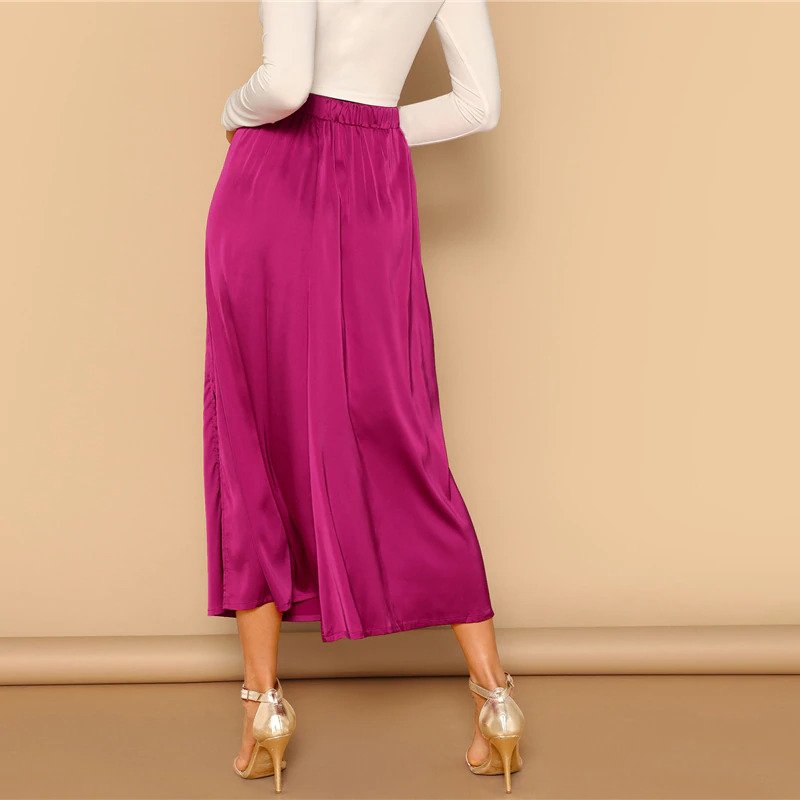 Women Elegant Long Shift Party Skirts - Image 3