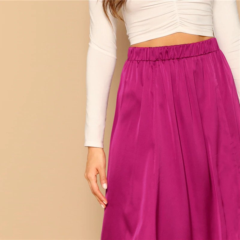 Women Elegant Long Shift Party Skirts - Image 5