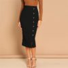 Women Elegant Office Lady Bodycon Pencil Skirts