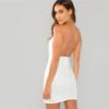 Women Elegant Open Back Glitter Sequin Pencil Party Dress - Image 2