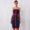 Women Elegant Spaghetti Strap Bodycon Bandage Dress - Image 2