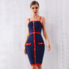 Women Elegant Spaghetti Strap Bodycon Bandage Dress - Image 3