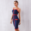 Women Elegant Spaghetti Strap Bodycon Bandage Dress - Image 5