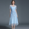 Women Elegant embroidery vestidos Holiday Sweet party Dress - Image 2