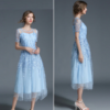 Women Elegant embroidery vestidos Holiday Sweet party Dress - Image 3
