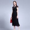 Women Elegant large size lace Chiffon fashion Patchwork dress - Image 4