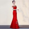 Women Floral Mermaid vestidos Embroidery bodycon maxi dress - Image 6