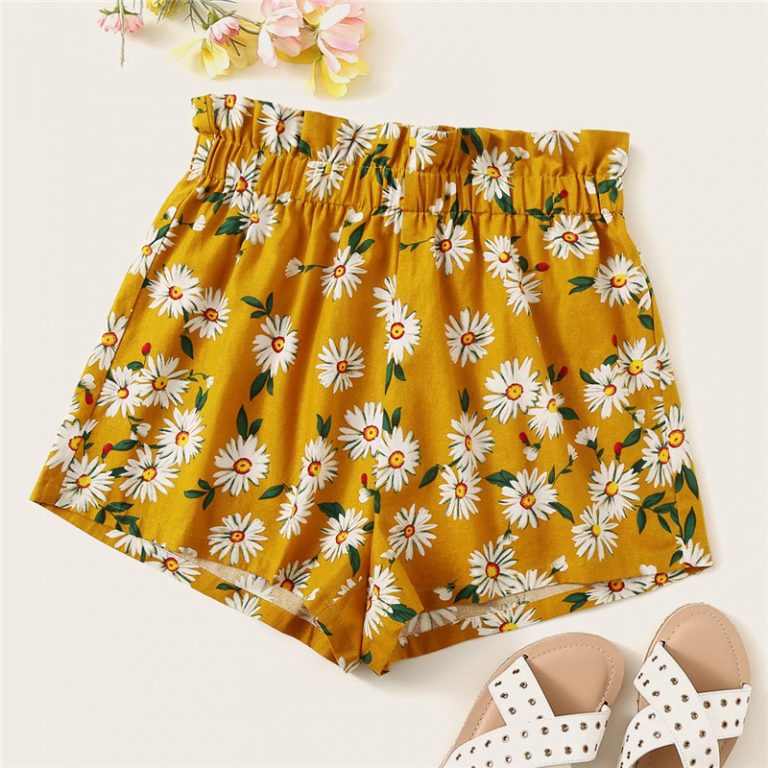 Women High Waist Beach Style Casual Shorts