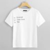 Women Highstreet White Rolled Up Sleeve Be Fearless Print Pullovers Tee - Image 2
