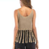 Women Knitted Tassel V Neck Sexy Crop Top - Image 4