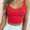 Women Knitted U Neck Crop Top - Image 7