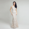 Women Long Lace Mermaid Evening Dress Open Back Formal Party Gowns - Image 7