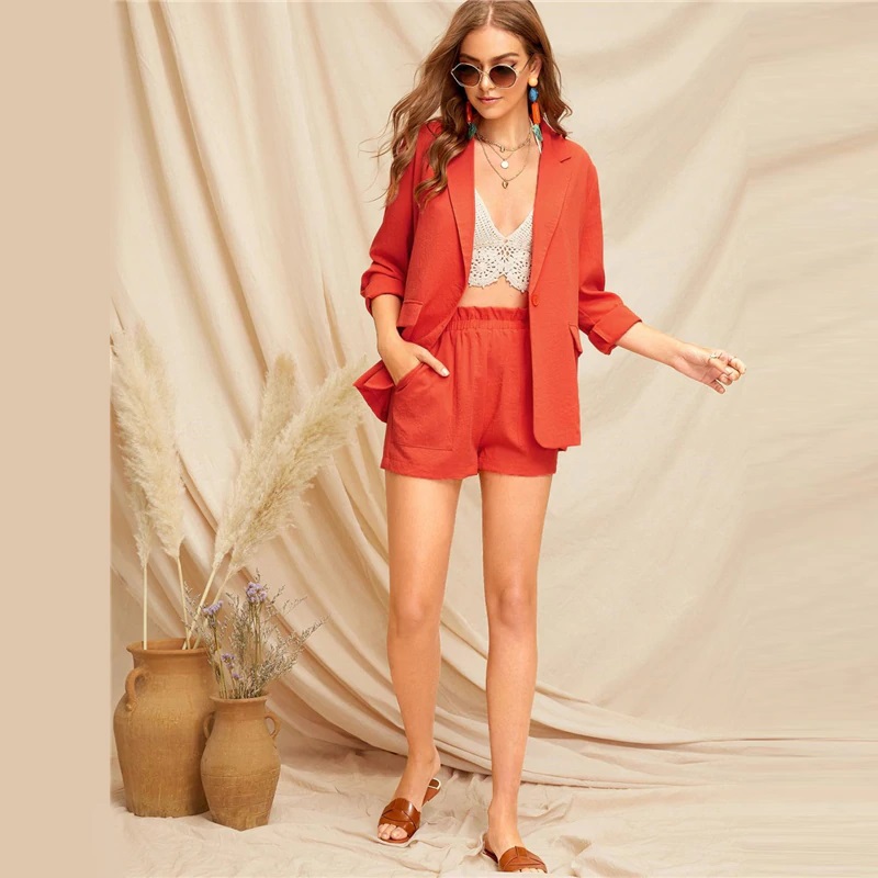 Women Mid Waist Casual Shorts - Image 5