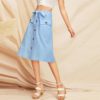 Women Modern Lady Elegant Mid Waist Bottoms
