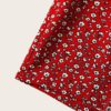 Women Paperbag Waist Slant Pocket Ditsy Floral Shorts - Image 4