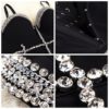 Women Runway Crop Tops Diamonds chain Club Tank Tops - Image 5