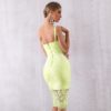 Women Sexy Lace Spaghetti Strap Bodycon Party Dress - Image 3