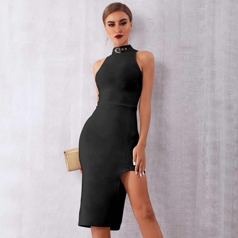 Women Sexy Sleeveless Bandage Hot Bodycon Tank Party Dress - Image 4