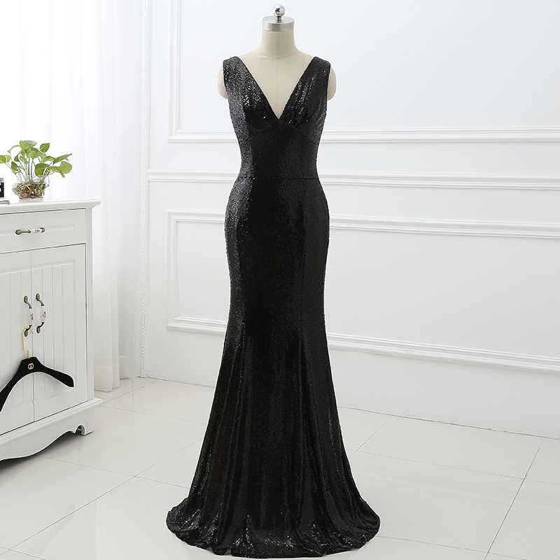 Women Shining Mermaid Evening Dress Formal Special Occasion Party Gowns - Image 8