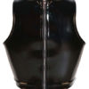 Women Sleeveless Zipper PVC Crop Top - Image 3