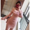 Women Slim short bodycon dress sexy evening party mini dress - Image 3