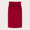 Women Solid Elegant High Waist Bodycon Skirt Lady Midi Skirt - Image 3