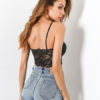 Women Straps Lace Shaping Club Camis Crop Top - Image 5