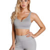 Women U Neck Solid Crop Top