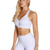 Women V Neck Twisted Crop Top - Image 2